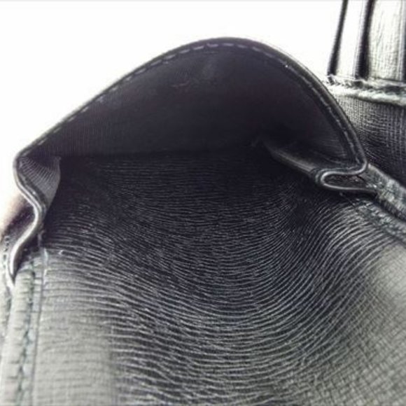 Gucci Wallet Purse Bifold Black leather Woman unisex Authentic Used - Picture 5 of 8